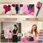 CozyNestra™ 1200w Smart Garment Steamerwith Real-Time Temp Display - Image 2